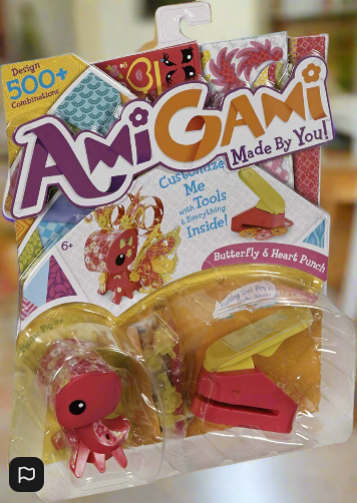 Amigami Pink Butterfly And Heart Punch Creative Toy