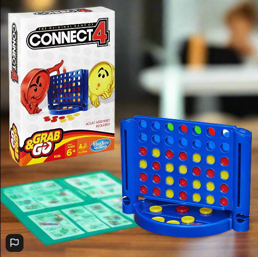 Connect 4 Grab and Go Game - Travel Game Size