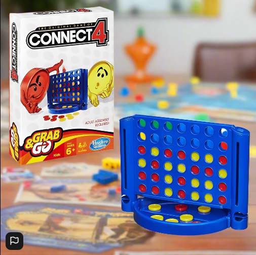 Connect 4 Grab and Go Game - Travel Game Size