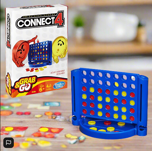 Connect 4 Grab and Go Game - Travel Game Size