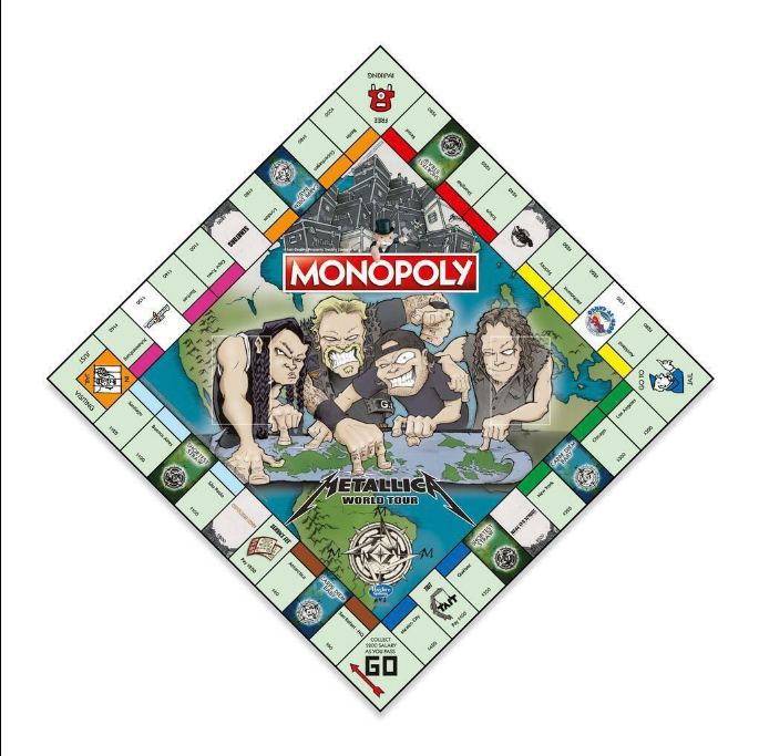 Monopoly Metallica World Tour Board Game