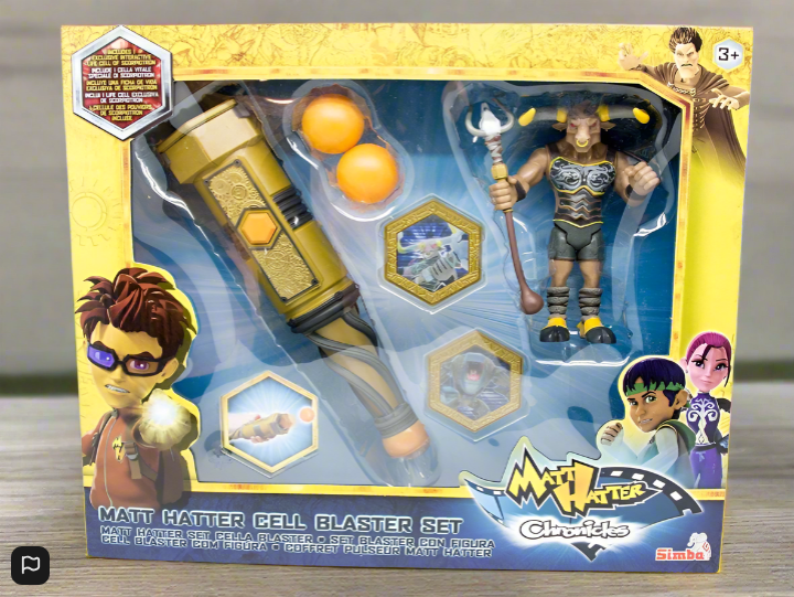 Matt Hatter Cell Blaster Playset featuring the Minotaur