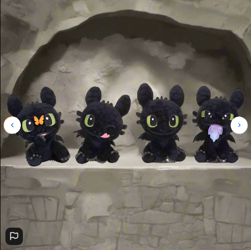 How To Train Your Dragon 18 cm Plush Toothless Expressions 1 Supplied