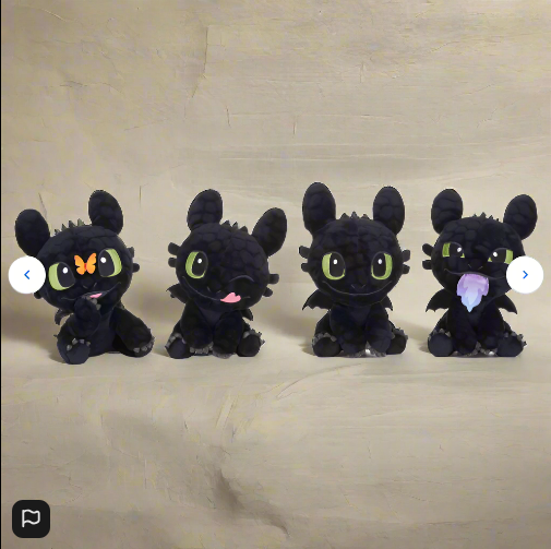 How To Train Your Dragon 18 cm Plush Toothless Expressions 1 Supplied