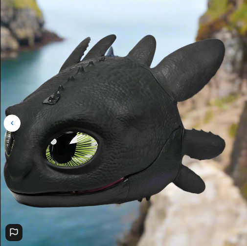 Dreamworks How To Train Your Dragon Blast & Roar Toothless Mask