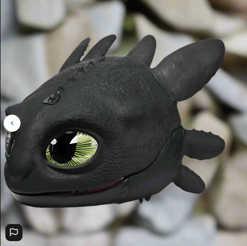 Dreamworks How To Train Your Dragon Blast & Roar Toothless Mask