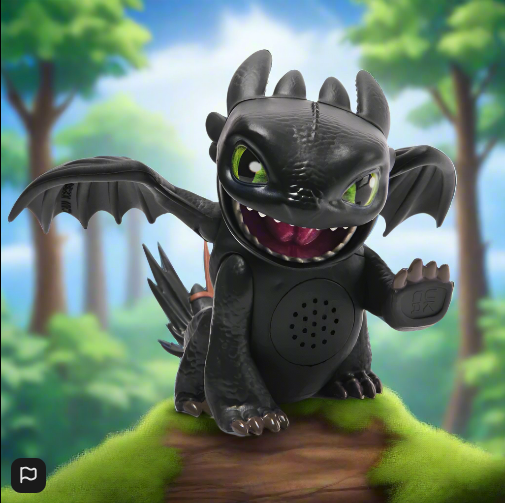 Dreamworks How to Train Your Dragon Interactive Figure Roaring Minis Toothless