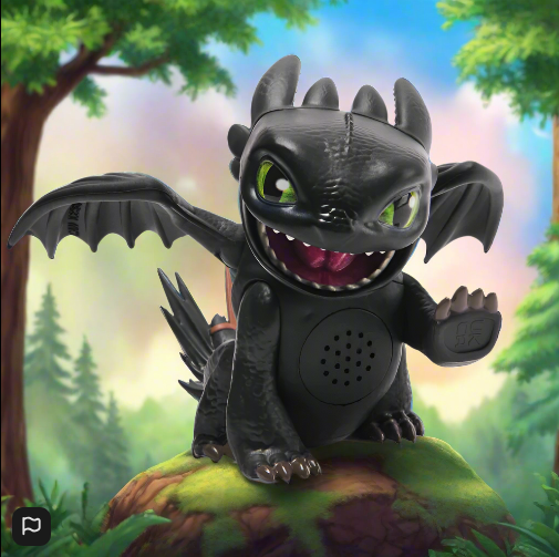 Dreamworks How to Train Your Dragon Interactive Figure Roaring Minis Toothless