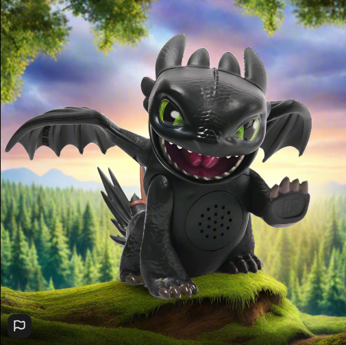 Dreamworks How to Train Your Dragon Interactive Figure Roaring Minis Toothless