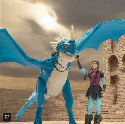 Dreamworks How to Train Your Dragon Action Figures Deadly Nadder & Astrid 2 Pack