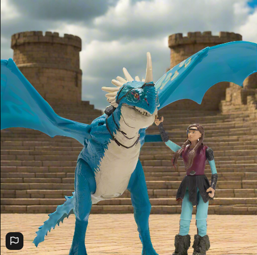 Dreamworks How to Train Your Dragon Action Figures Deadly Nadder & Astrid 2 Pack