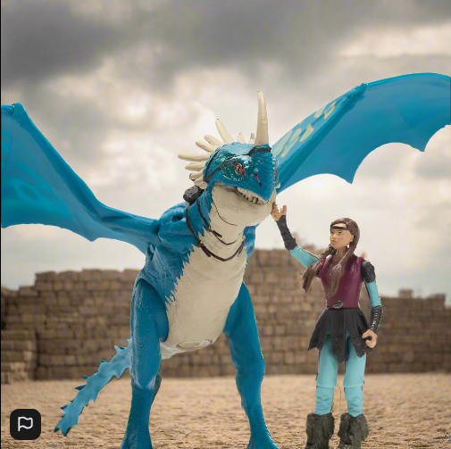 Dreamworks How to Train Your Dragon Action Figures Deadly Nadder & Astrid 2 Pack