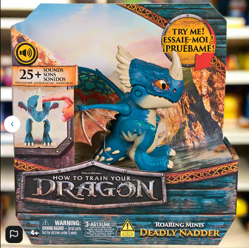 Dreamworks How to Train Your Dragon Interactive Figure Roaring Minis Nadder