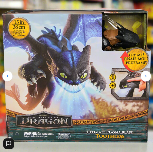 Dreamworks How to Train Your Dragon Action Figure Ultimate Plasma Blast Toothless