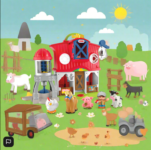 Fisher-Price Little People Playset Caring for Animals Farm