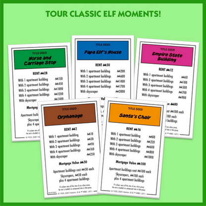 Elf Monopoly Family Board Game