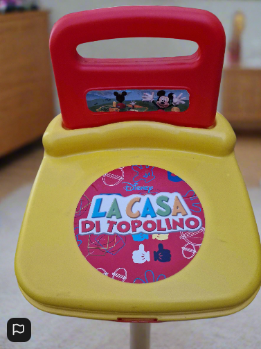 2-in-1 Kids’ Chair & Toy Storage – Red & Yellow with 14 Jumbo Building Blocks