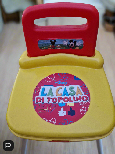 2-in-1 Kids’ Chair & Toy Storage – Red & Yellow with 14 Jumbo Building Blocks