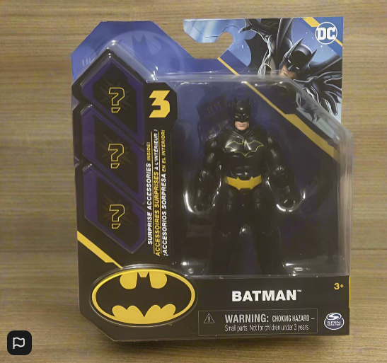 DC Batman Action Figure 10cm With 3 Surprise Accessories