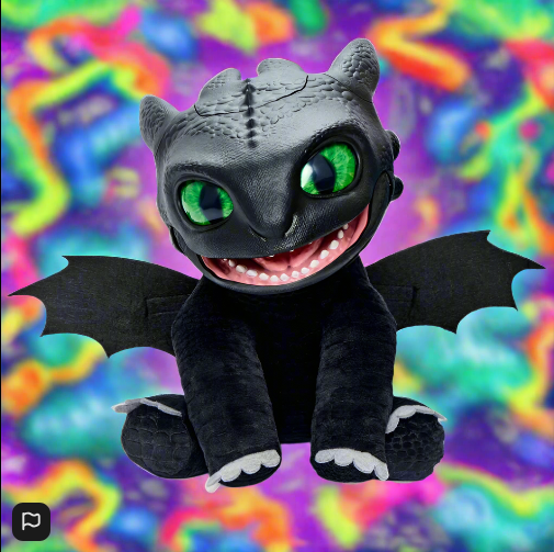 Dreamworks How To Train Your Dragon Toothless Puppetronic by RealFX Interactive Toy