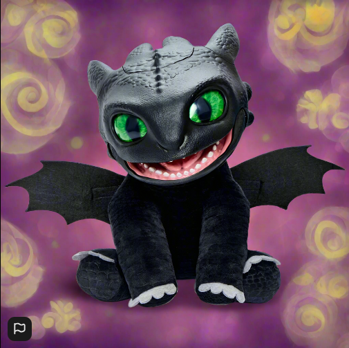 Dreamworks How To Train Your Dragon Toothless Puppetronic by RealFX Interactive Toy
