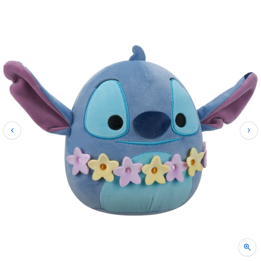 Squishmallows Original Disney Lilo & Stitch Plush Stitch Wearing Lei 25cm