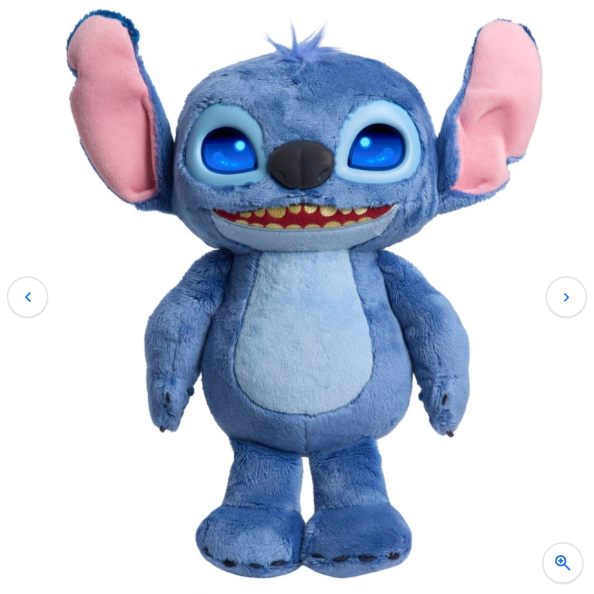 Disney Stitch Many Moods Stitch 35cm Interactive Plush Soft Toy with 50 Sounds and Reactions