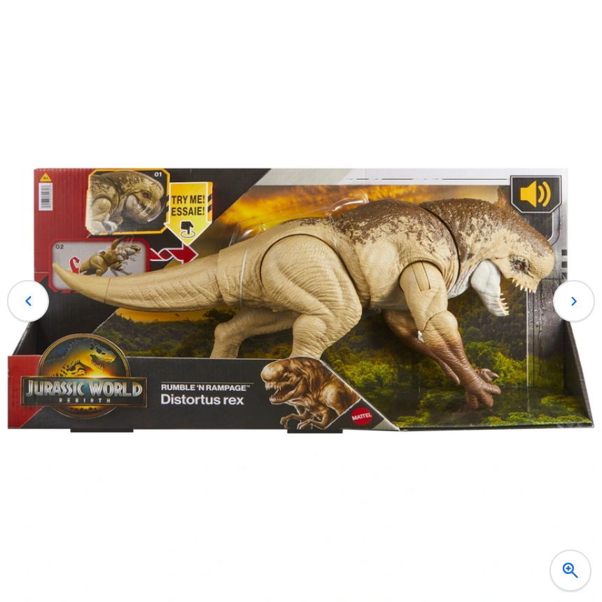 Jurassic World Rebirth Rumble 'n Rampage Dinosaur Action Figure Distortus Rex