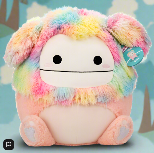 Original Squishmallows Fuzz-A-Mallows Plush Diane the Peach Bigfoot 40cm