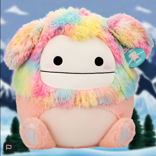 Original Squishmallows Fuzz-A-Mallows Plush Diane the Peach Bigfoot 40cm