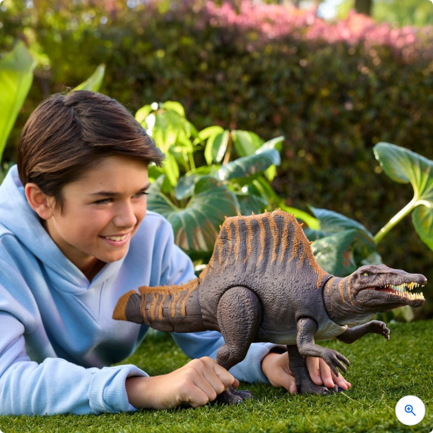 Jurassic World Rebirth Tail Thrasher Dinosaur Action Figure Spinosaurus