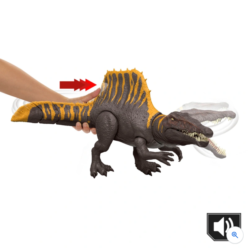 Jurassic World Rebirth Tail Thrasher Dinosaur Action Figure Spinosaurus