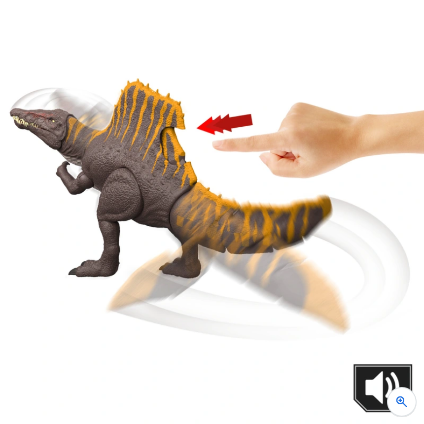 Jurassic World Rebirth Tail Thrasher Dinosaur Action Figure Spinosaurus