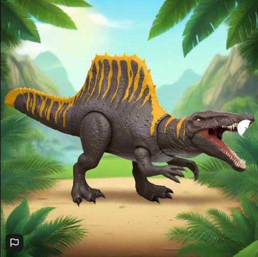 Jurassic World Rebirth Tail Thrasher Dinosaur Action Figure Spinosaurus