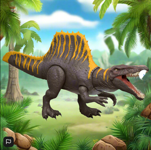 Jurassic World Rebirth Tail Thrasher Dinosaur Action Figure Spinosaurus