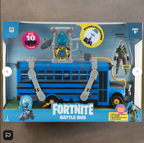Fortnite Battle Bus with Jonesy Figure