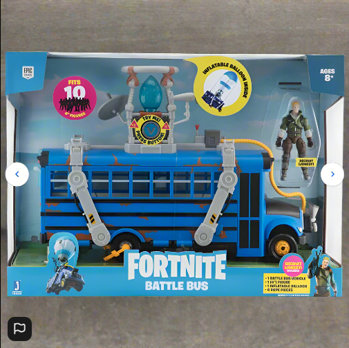 Fortnite Battle Bus with Jonesy Figure