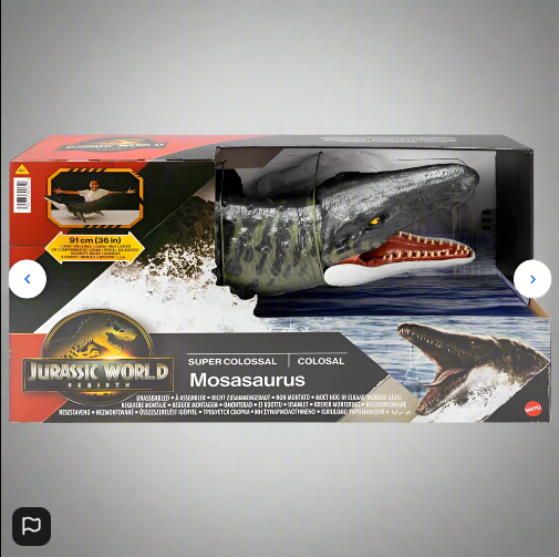 Jurassic World Rebirth Super Colossal Dinosaur Action Figure Mosasaurus