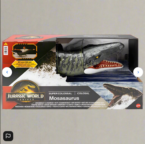 Jurassic World Rebirth Super Colossal Dinosaur Action Figure Mosasaurus