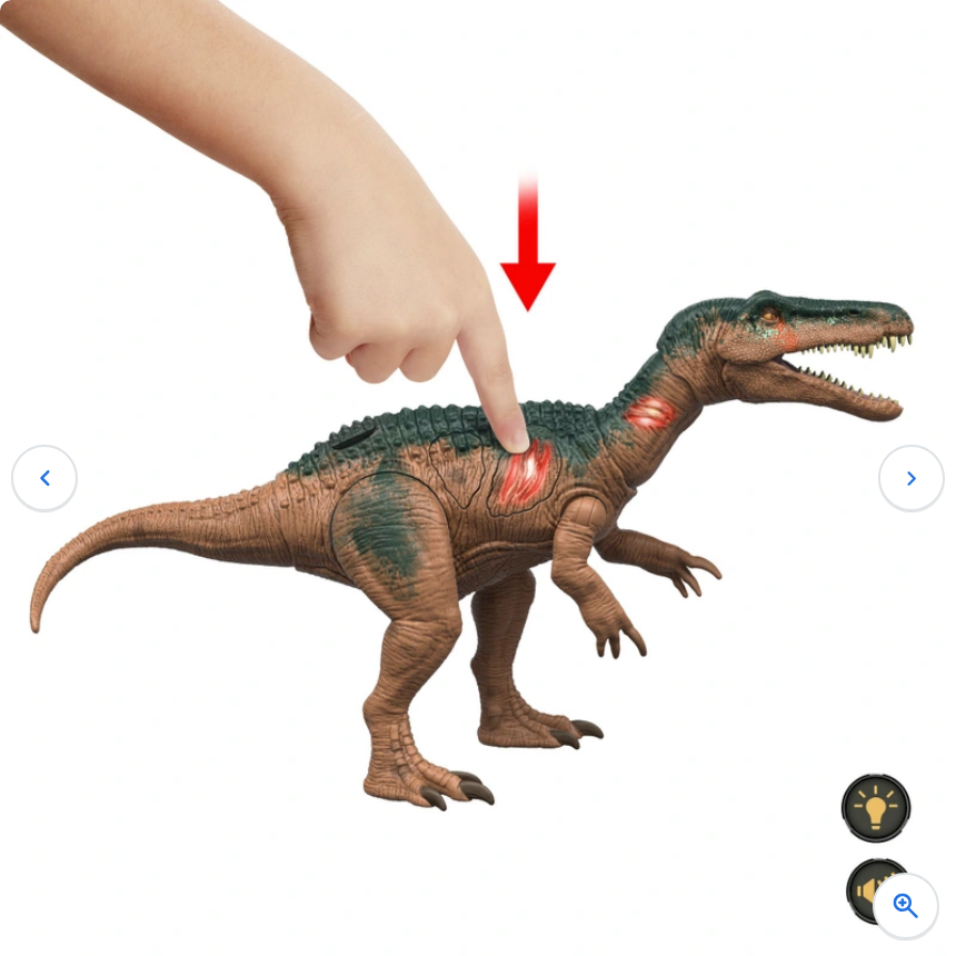 Jurassic World Dinosaur Action Figure Epic Attack Chomp Back Baryonyx