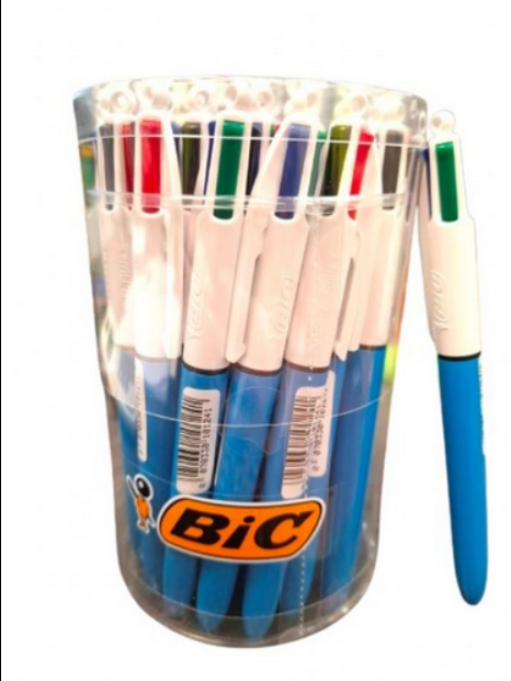 Bic 4 Colour Pen In Tub x 36 Pens