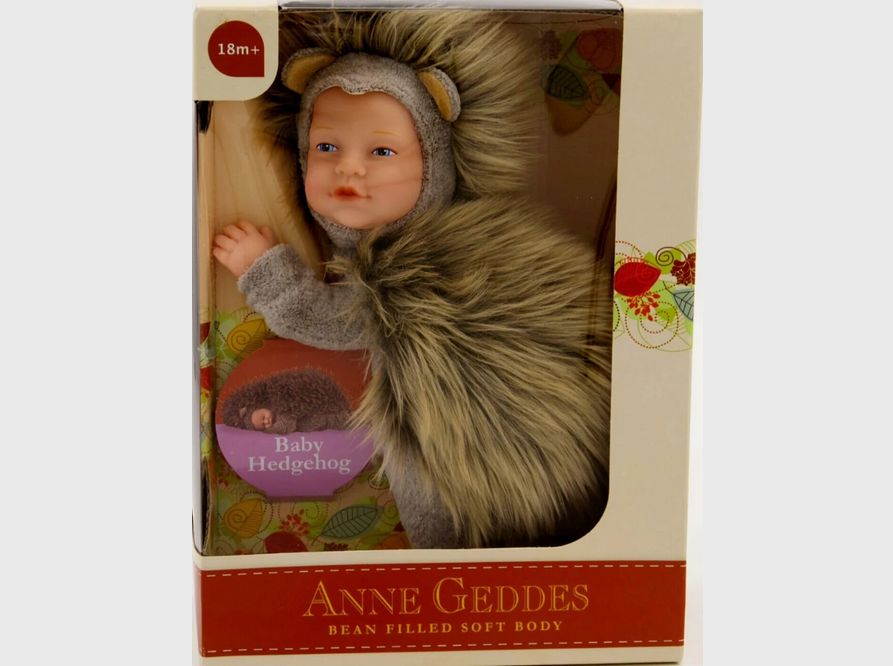 Anne Geddes 9 inch Baby Hedgehog - Bean Filled Soft Body Collection