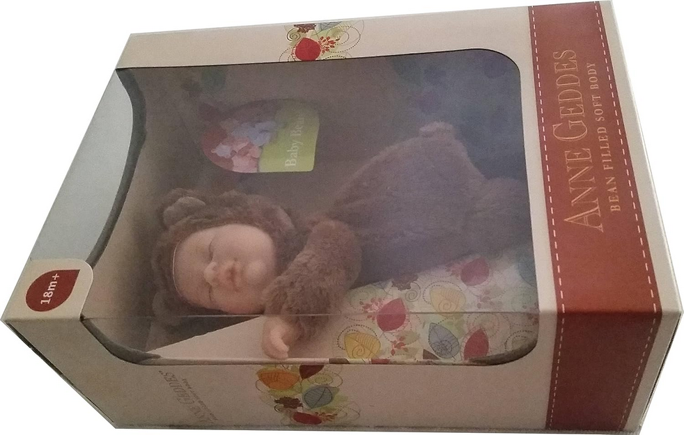 Anne Geddes Baby Brown Bear Bean Filled Soft Body Collection