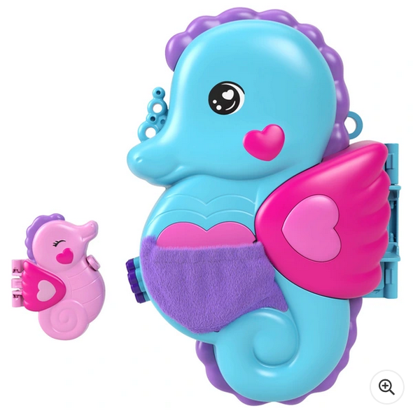 Polly Pocket Daddy & Me Seahorse Purse Compact Playset