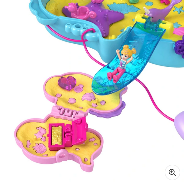 Polly Pocket Daddy & Me Seahorse Purse Compact Playset