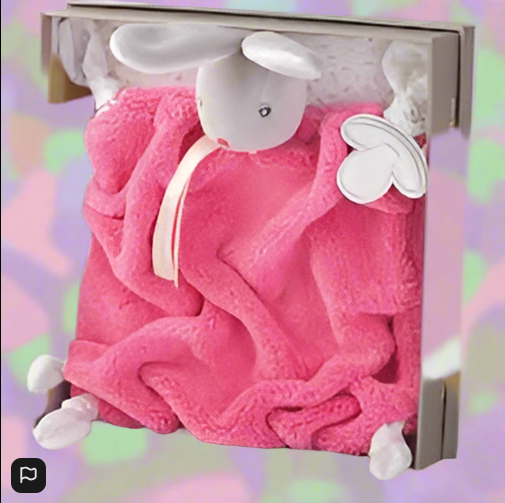 Kaloo Plume Doudou Rabbit Raspberry