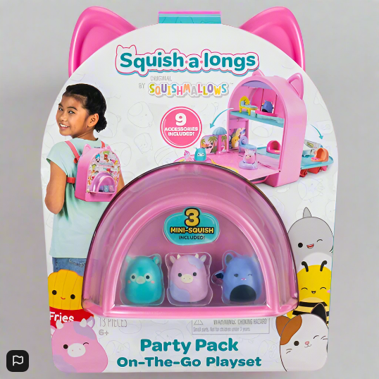 Squish-A-Longs by Original Squishmallows On-The-Go Playset Party Pack