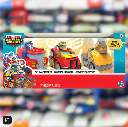 Transformers Rescue Bots Academy Pull Back Vehicles 3 Pack