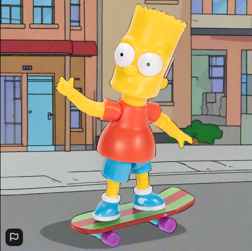 The Simpsons 9cm Bart Action Figure