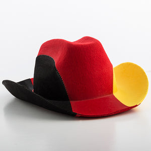 Kovbojský klobouk s německou vlajkou